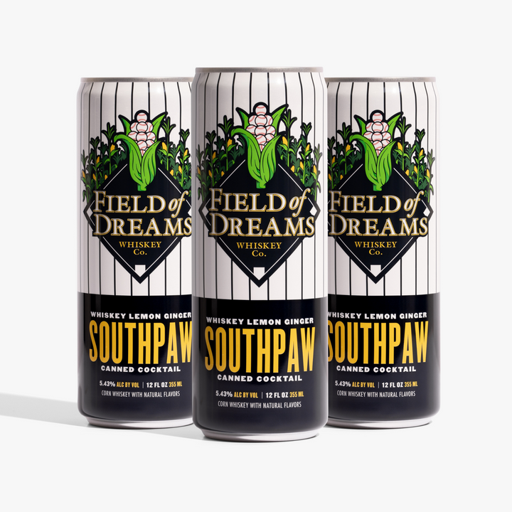 Field of Dreams Southpaw Whiskey Lemon Ginger Canned Cocktail