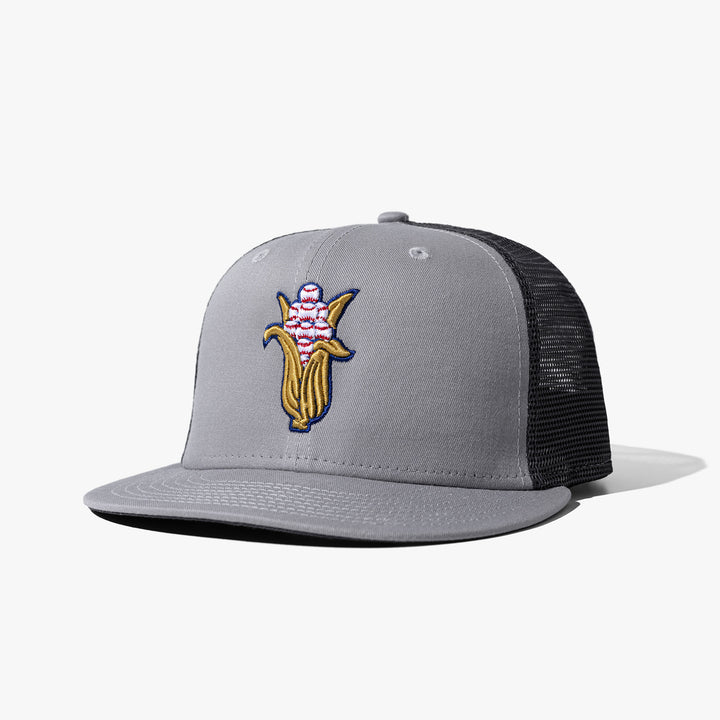 Logo Trucker Hat - New Era 9Fifty - Gray/Navy