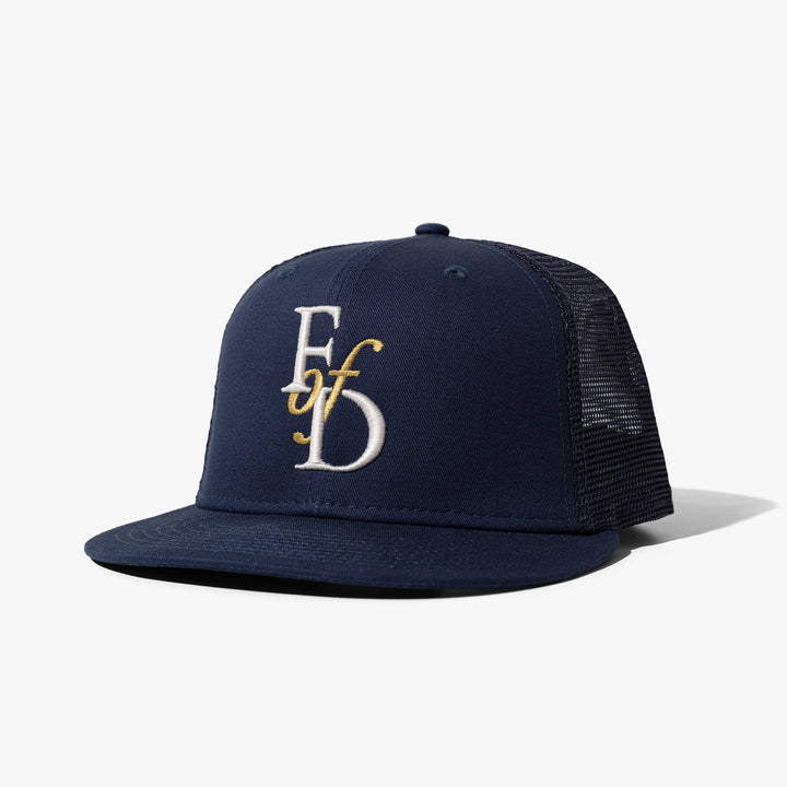 Lettermark Trucker Hat - New Era 9Fifty - Navy
